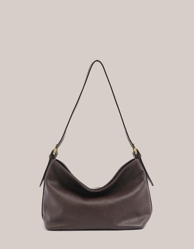 VESTIRSI - Eden Dark Chocolate Leather Shoulder Bag