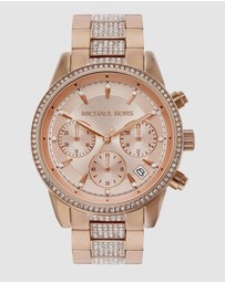 Michael Kors - Ritz Rose Gold-Tone Chronograph Watch