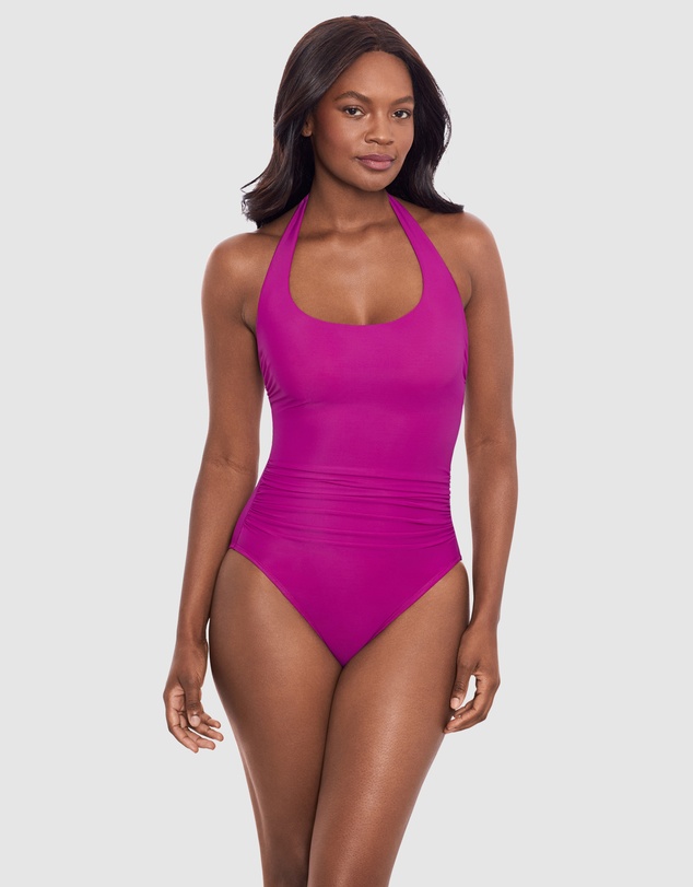 Miraclesuit Swimwear  - Rock Solid Utopia Wired Halter One-Piece Shaping Swimsuit