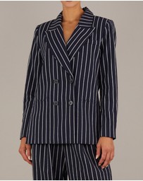 Amelius - Polo Linen Pinstripe Blazer