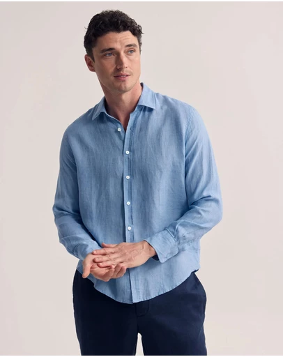 Oxford - Cooper Ls Delave Linen Shirt