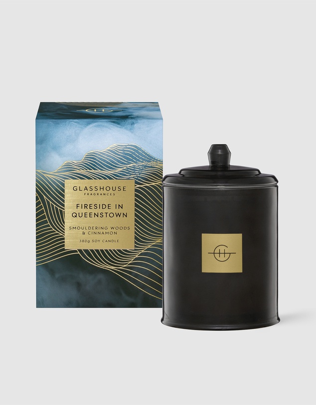 Glasshouse Fragrances - Fireside In Queenstown 380g Soy Candle