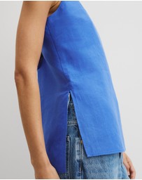 Country Road - Organically Grown Linen Longline Cami