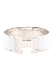 Pre-Loved by Azura Reborn - Pre-Loved Wide Enamel Clic Clac H Bracelet PM