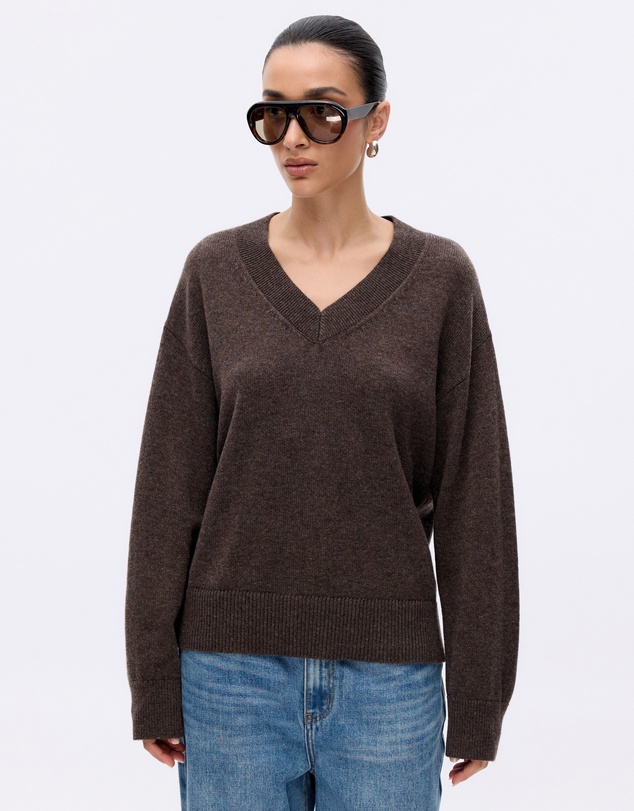 Minima Esenciales - Lorin Wool Cashmere V Neck