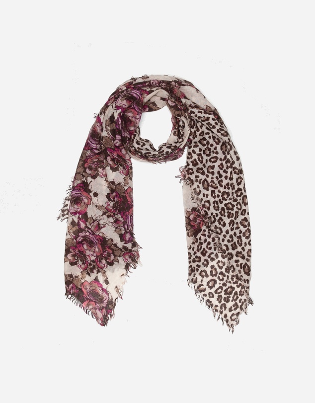 Ozwear Connection Uggs - 100% Australian Wool Print Scarf Red and Leopard