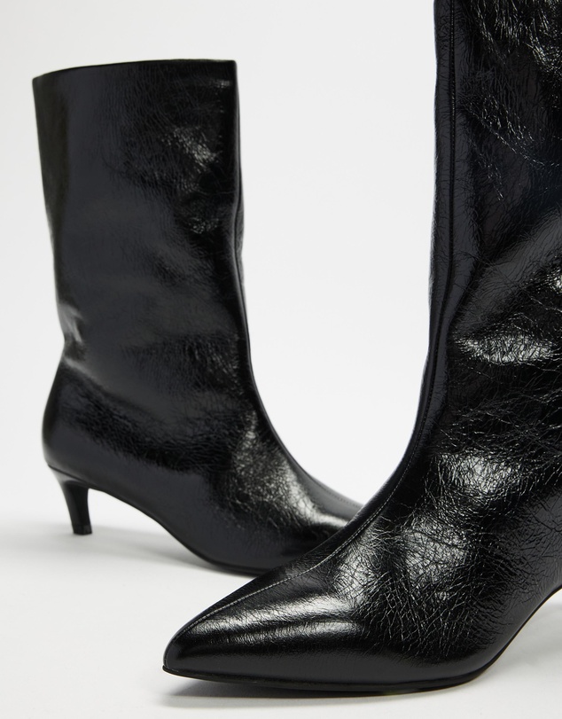 AERE - Nara Leather Heeled Boots