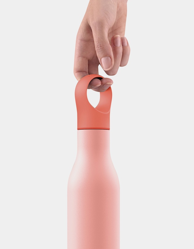 Joseph Joseph - Loop™ Vacuum Insulated Water Bottle 500 mL (17 fl. oz) (Coral)
