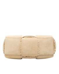 Pre-Loved by Azura Reborn - Pre-Loved Small Suede and Shearling Maxi Intrecciato Arco Tote