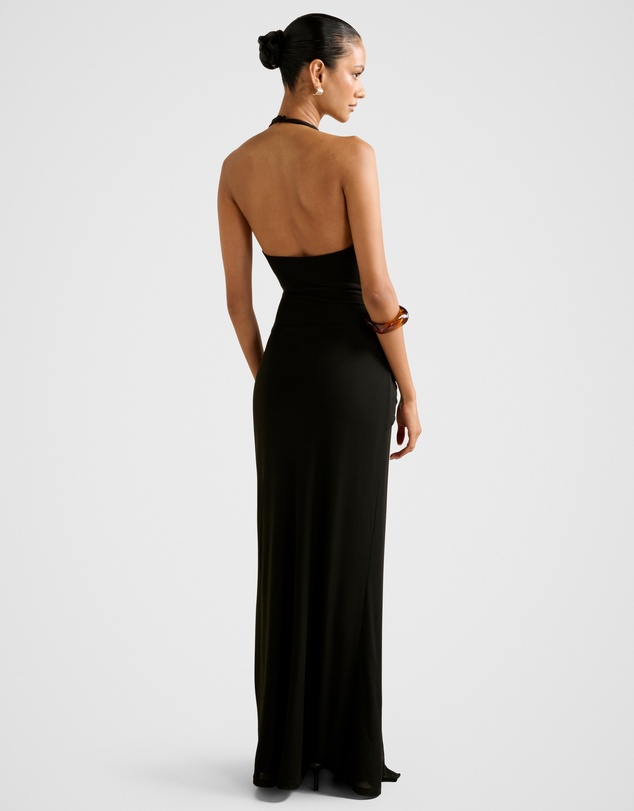 Forever New Petite - Abby Petite Halter Neck Mesh Maxi Dress