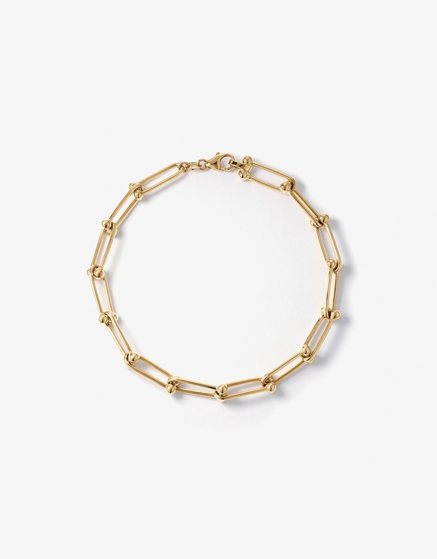 Michael Hill - Ball and Oval Link Bracelet in 10kt Yellow Gold