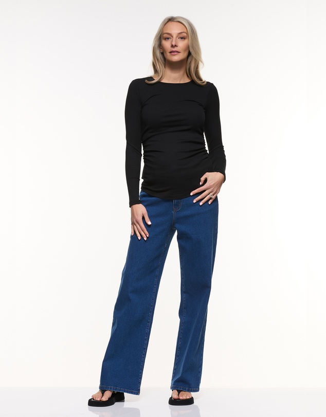 Soon Maternity - Relaxed Wide Leg Jeans
