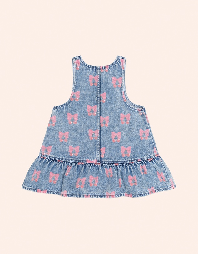 Huxbaby - Dreamy Denim Cherry Pinafore - Babies-Teens