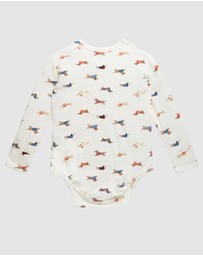 Kynd Baby - Comfy Bodysuit Long Sleeve in Dachshund