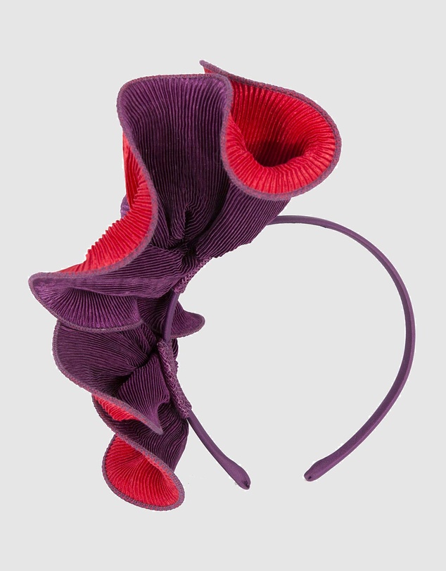 Max Alexander - Red and Purple Racing Fascinator