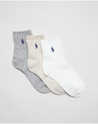 Polo Ralph Lauren - 3-Pack New One Point Rib Crew Socks Gift Set