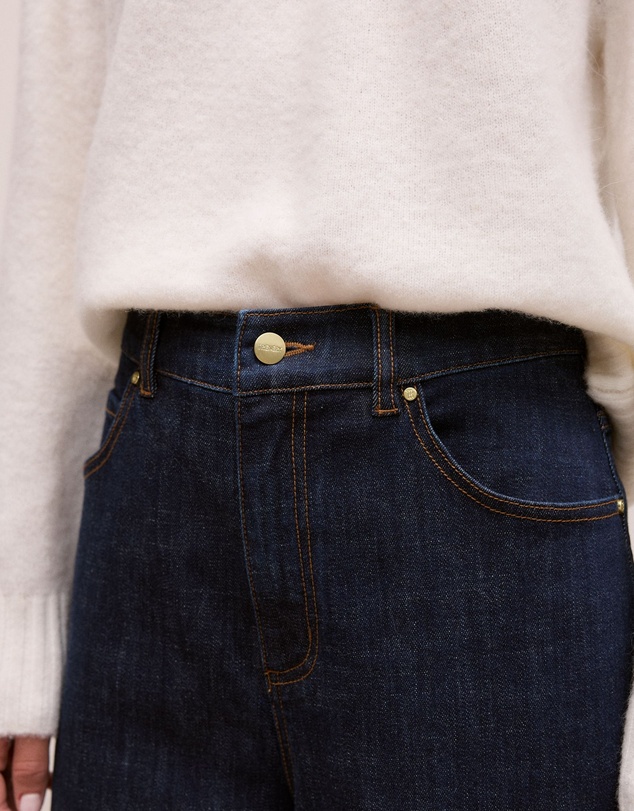 Trenery - Australian Cotton Blend High Waist Jean in Rinse Wash