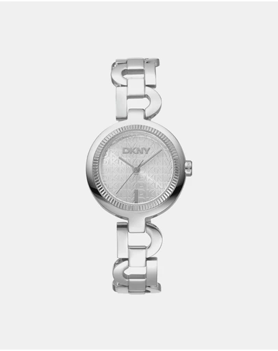 DKNY - Open Link Silver 28mm Silver Dial Womens Watch