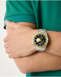 Aston Martin - HDL Two Tone Blue Dial Stainless Steel Bracelet Watch
