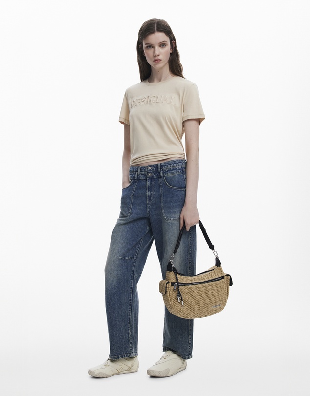 Desigual - Wicker logo bag