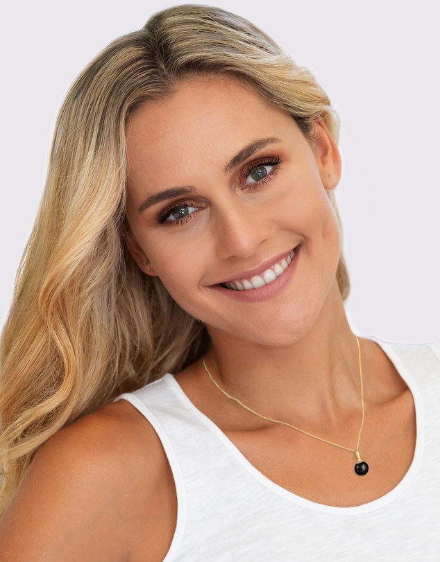 Elli Jewelry - Necklace Bead Synthetic Pearl Round Classic In 925 Sterling Silver Gold Plated