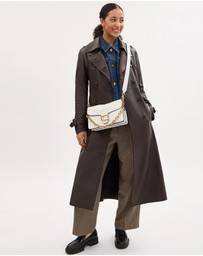Coach - Smooth Leather Chain Tabby Shoulder Bag With Chain