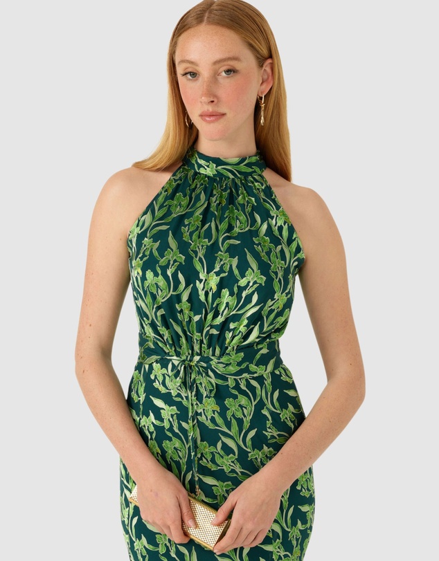 SACHA DRAKE - Priscilla Halter Bias Dress