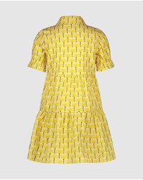 Like FLO - Palm Tree Print Shirt Dress - Kids-Teens