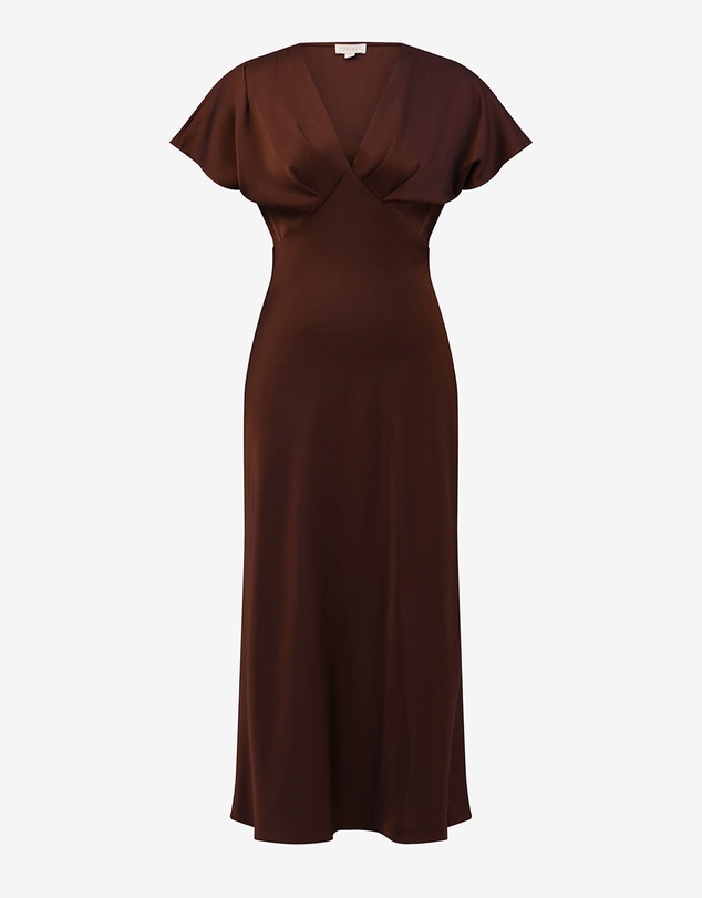 Forcast - Catalina V-Neck Satin Dress
