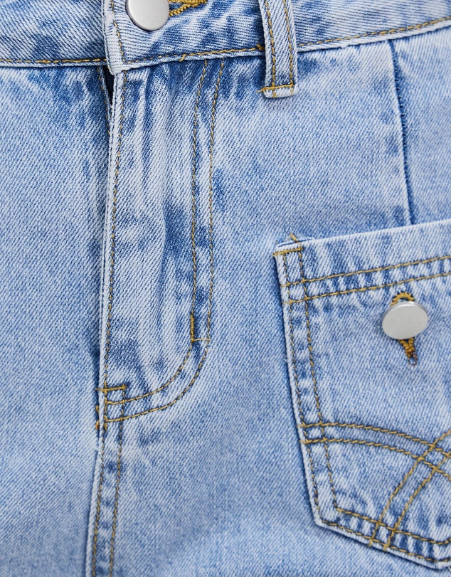 KAJA Clothing - Petite Mom Ula Jeans - Light Blue