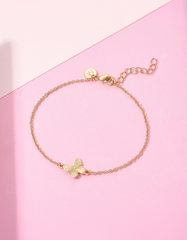 Mestige - Bella Butterfly Bracelet - 18K Gold Plated