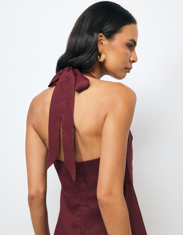 AERE - Lylah Linen Mini Dress