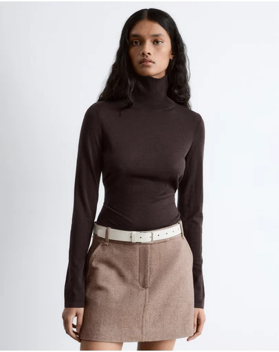 & Other Stories - Merino Wool Polo Neck Top