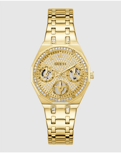 GUESS - Guess Quinn Ladies Gold Tone Multi-function Watch