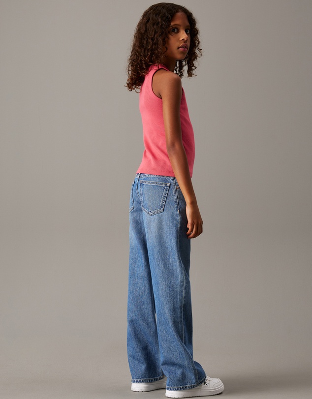 Calvin Klein Jeans - Girls Relaxed Wide Leg Jeans