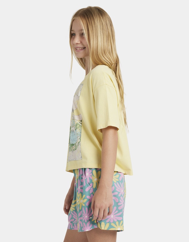 Roxy - Girls 8 to 16 Lekeito Break Printed Elastic Waist Shorts