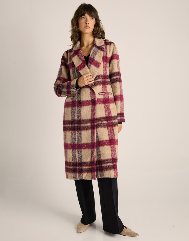 Fate + Becker - Harlow Check Longline Coat
