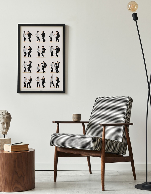Olive et Oriel - Pulp Fiction Twist Dance II Art Print