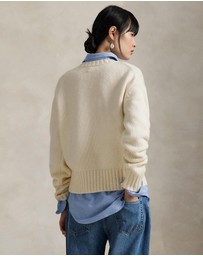 Polo Ralph Lauren - P-Logo Wool-Blend Crewneck Sweater - ICONIC EXCLUSIVE