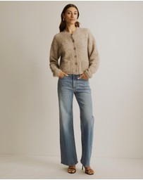 Atmos&Here - Boucle Cosy Crew Knit Cardigan