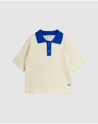 Mini Rodini - Cable Knit Polo Shirt - Babies-Teens