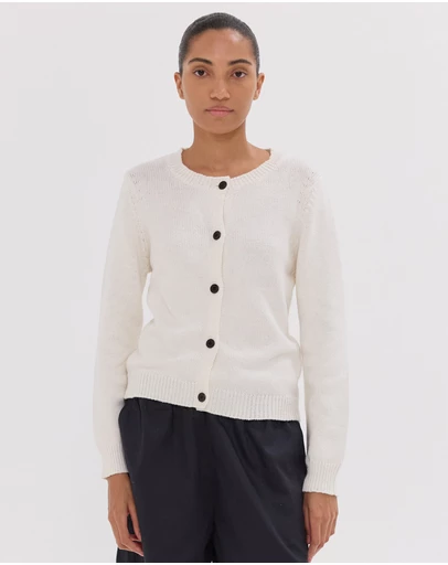 Cloth & Co. - The Vintage Cardigan | White