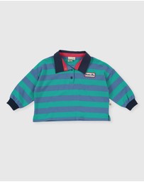 Goldie + Ace - Rugby Stripe Terry Sweat Top - Babies-Kids