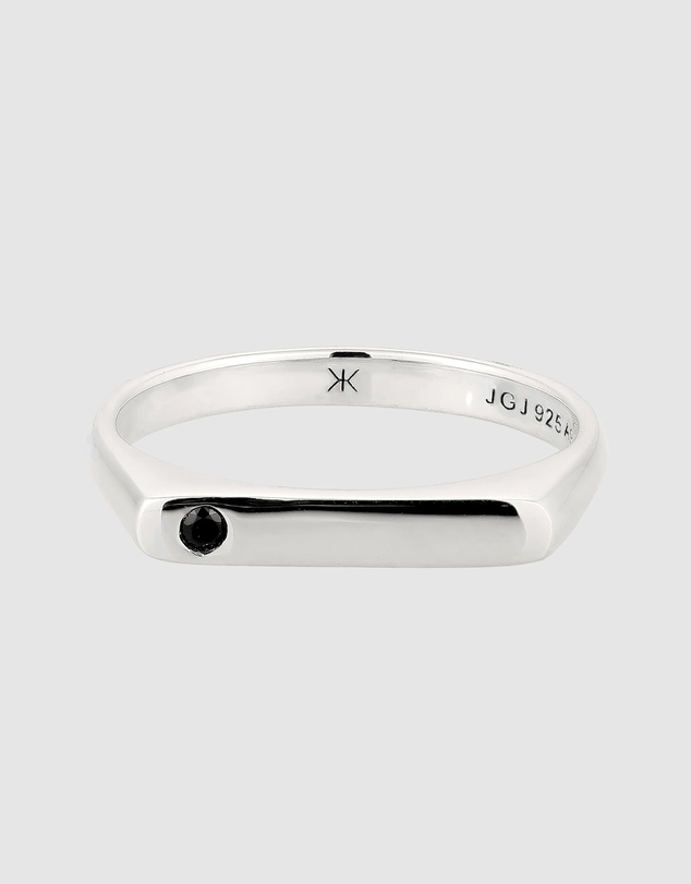 Kuzzoi - ICONIC EXCLUSIVE - Signet Ring with Zirconia in 925 Sterling Silver