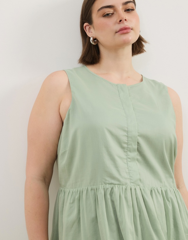 Atmos&Here Curvy - Dalia Cotton Voile Mini Dress