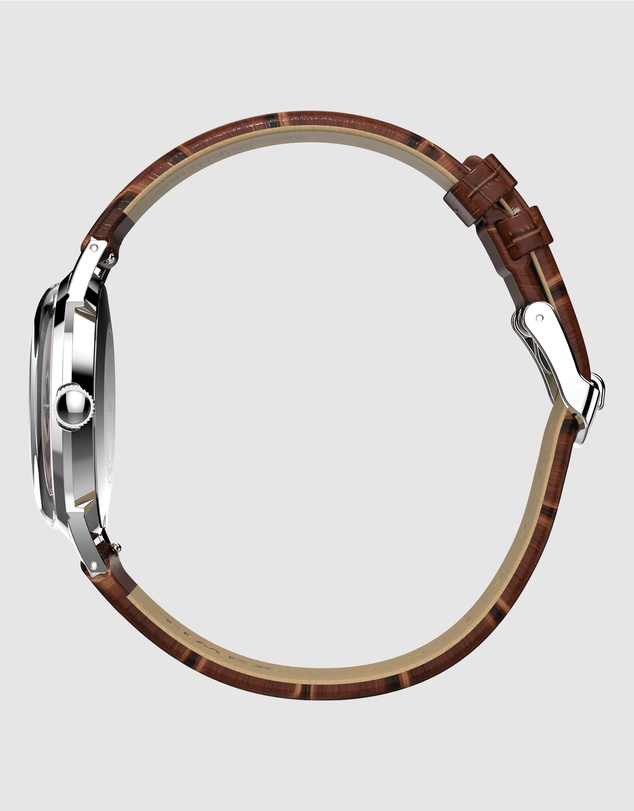 TIMEX - Marlin® Hand Wind 34mm Leather Strap Watch