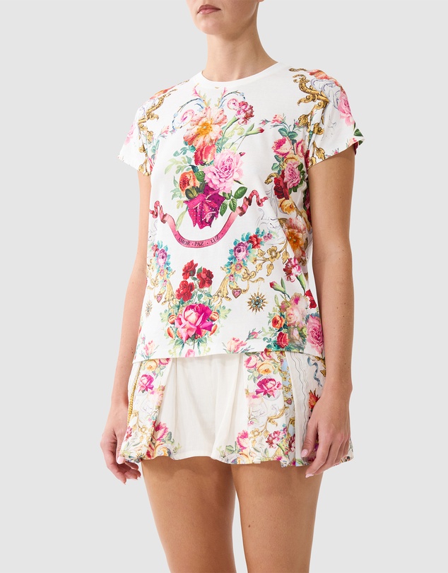 Camilla - Slim Fit Round Neck T-Shirt