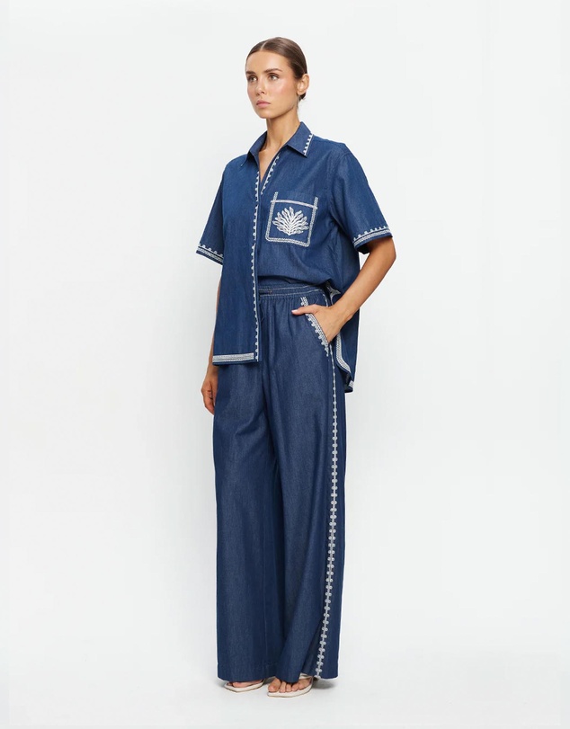 KIVARI - Emile Chambray Pants