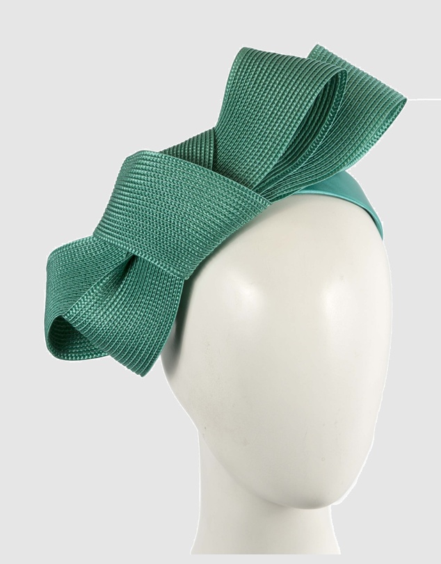 Max Alexander - Teal Bow Racing Fascinator