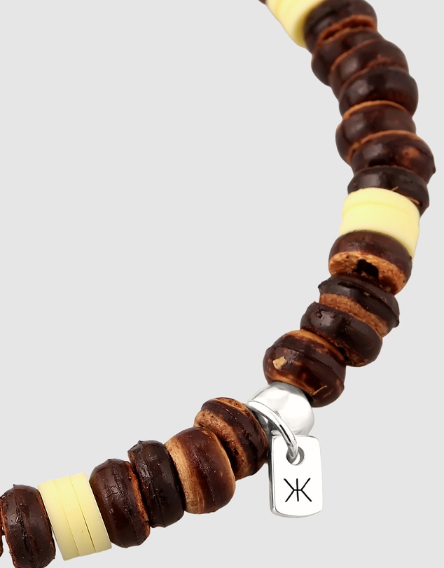 Kuzzoi - ICONIC EXCLUSIVE - Coconut Donut Bead Bracelet in 925 Sterling Silver